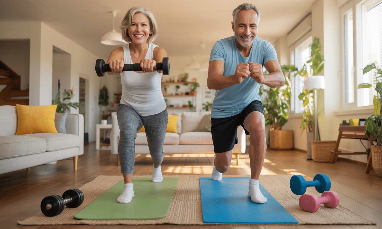 descubre la rutina de cuerpo completo en casa recomendada para mayores de 55 años, que reemplaza el gimnasio convencional y mejora tu bienestar.