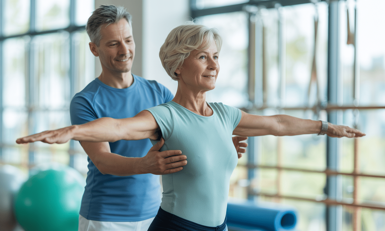 descubre la versión de pie del pilates recomendada por fisioterapeutas para mayores de 60, ideal para mejorar la postura y movilidad con seguridad.