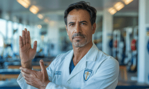 alejandro ruiz, médico deportivo, advierte sobre la importancia de calentar los hombros antes de nadar, especialmente a partir de los 55 años, para prevenir lesiones y mantener una buena salud física.