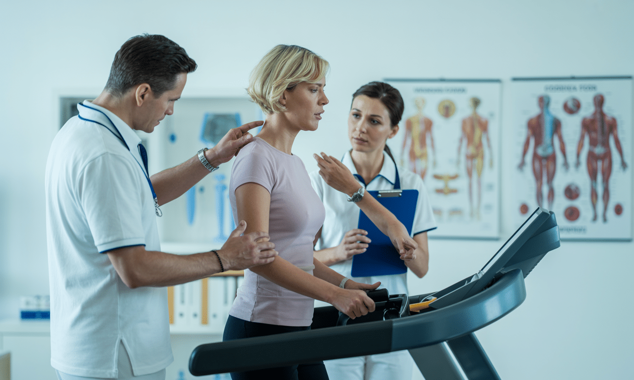 dos fisioterapeutas explican por qué caminar rápido no es efectivo sin corregir la postura del cuello y ofrecen consejos para lograr una mejor salud postural.