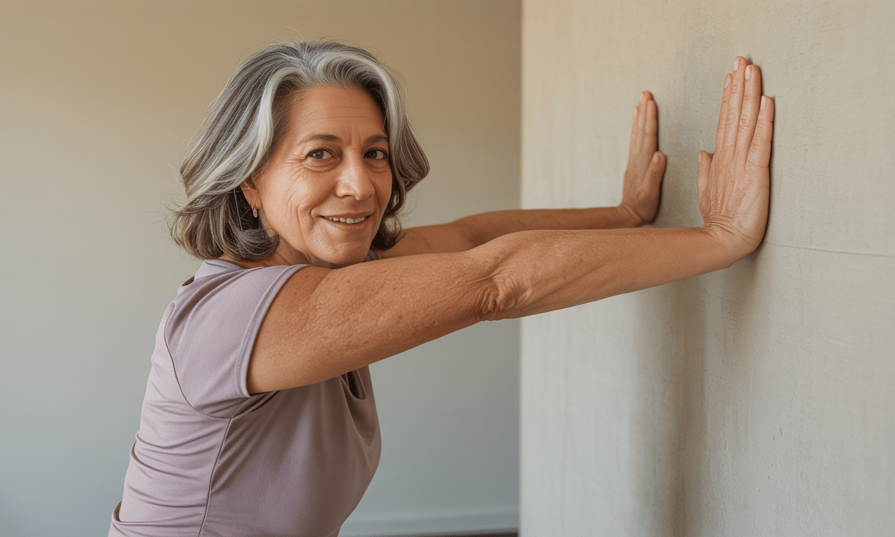 descubre el mejor ejercicio para fortalecer brazos después de los 60, recomendado por laura díaz, entrenadora personal. no necesitas pesas, solo una pared para obtener resultados efectivos y seguros.