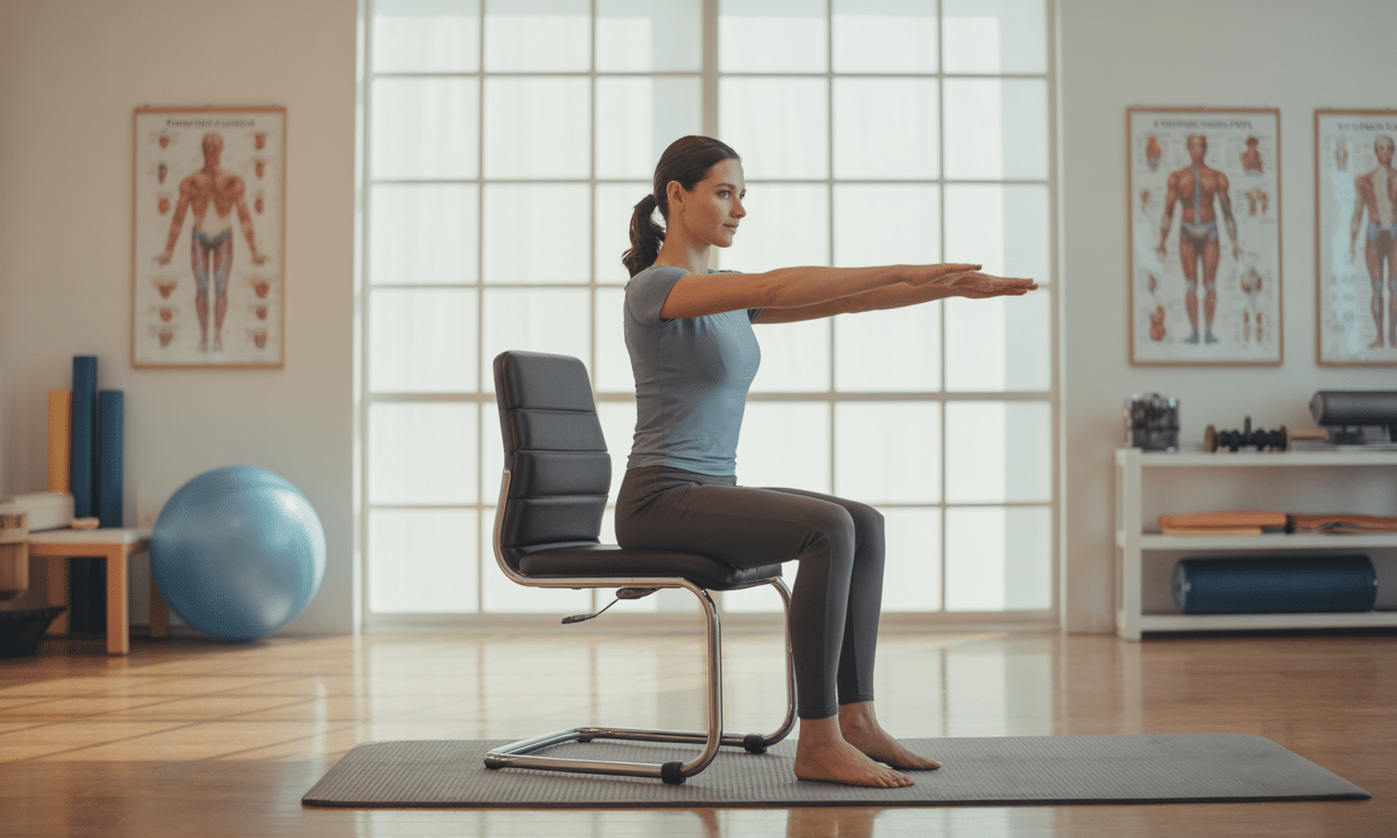 descubre los consejos de lucía peral, kinesióloga, sobre el ejercicio más eficaz para el equilibrio, que se realiza sentado y es poco conocido.