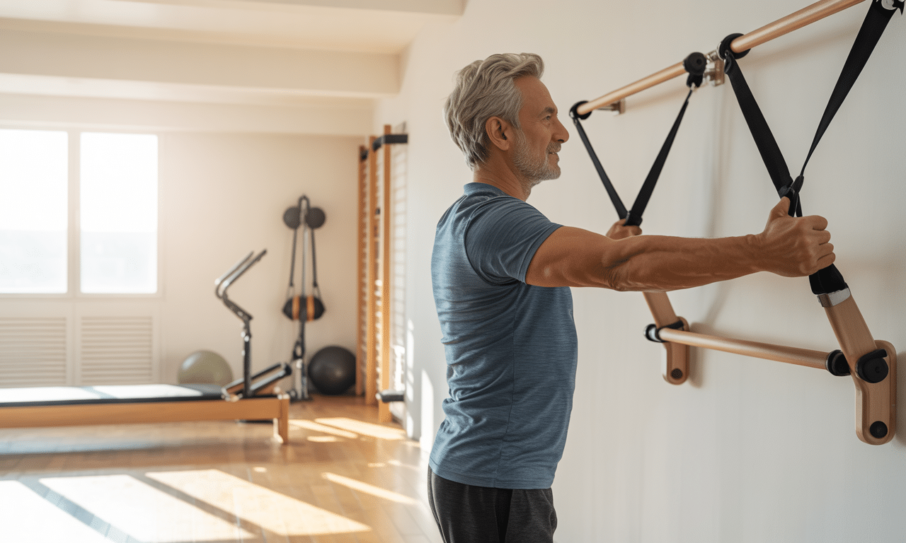 miguel escrivá, kinesiólogo, explica por qué el pilates en la pared es el método más seguro para tonificar el cuerpo después de los 60 años, aunque pocas personas lo practican.