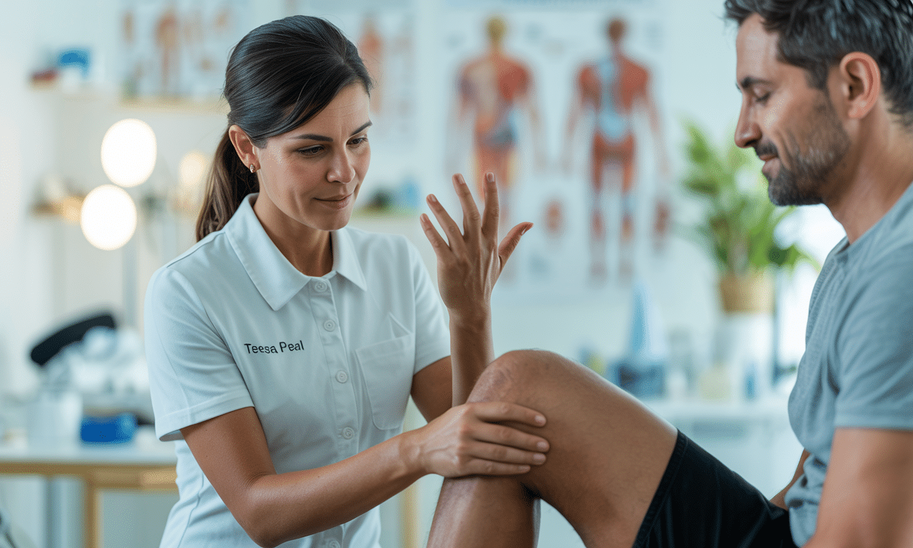 teresa peral, fisioterapeuta, advierte sobre el crujido en las rodillas y aconseja un gesto suave para prevenir el desgaste y cuidar la salud articular.